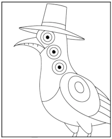 Sroka Sussie Kolorowanka K-popowe Łowczynie Demonów do wydruku