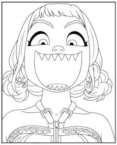 Zoey Huntrix kolorowanka K-popowe Łowczynie Demonów do wydruku