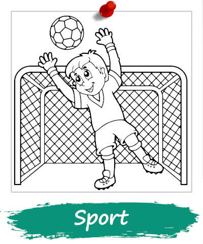 Kategoria kolorowanek sportowych dla dzieci