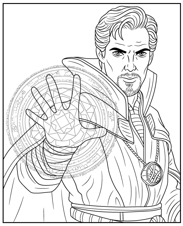 Doktor Strange kolorowanka Avengers