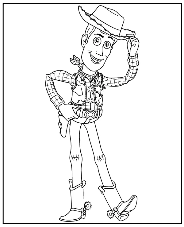 Toy Story Chudy kolorowanka dla dzieci