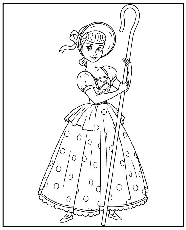 Toy Story Bo Peep kolorowanka