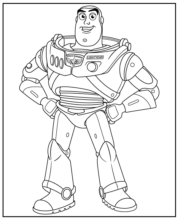 Buzz Astral kolorowanka do druku Toy Story