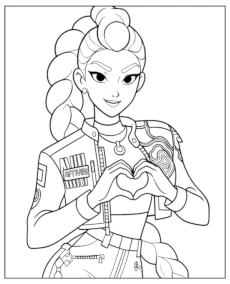 Rumi kolorowanka Kpop Demon Hunters mini