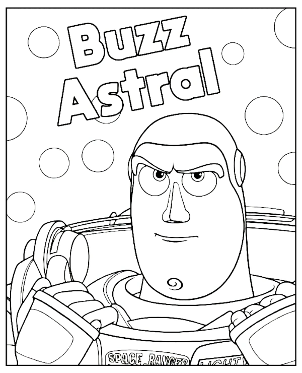 Buzz Astral kolorowanka do wydruku Toy Story