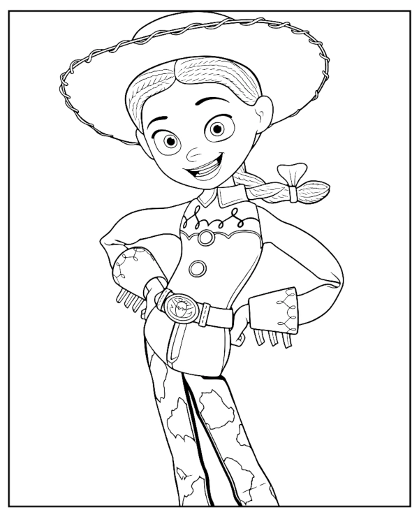 Toy Story Jessie kolorowanka do druku