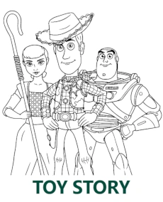 Toy Story kategoria kolorowanek do wydruku