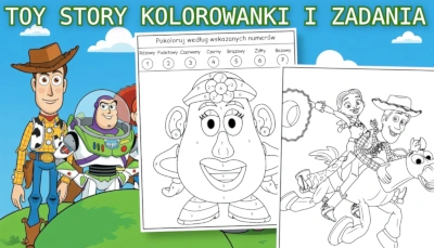 W oczekiwaniu na Toy Story 5 - kolorowanki i kreatywne zadania baner mobile