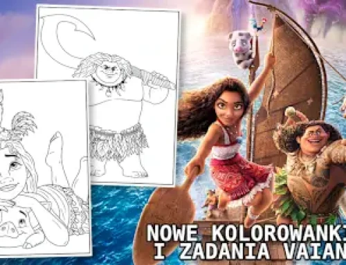 Premiera! Kolorowanki Vaiana do druku + zadania