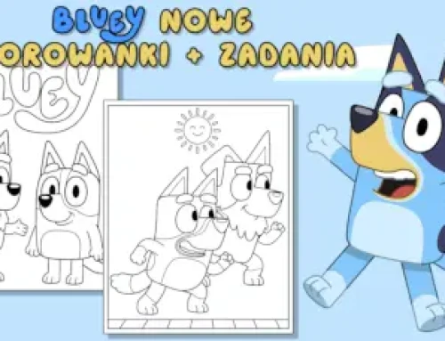 Premiera kolorowanek z bajki Bluey