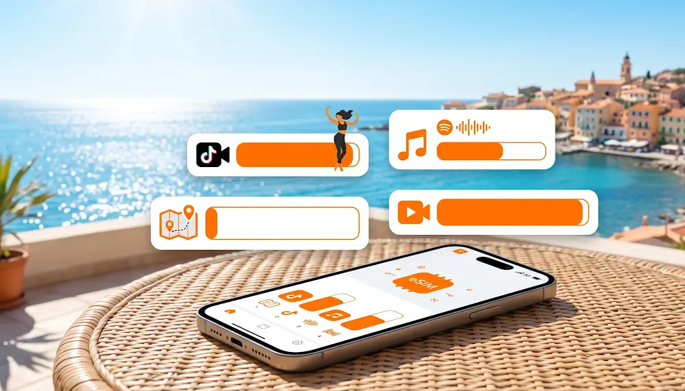 eSIM na wakacje: ile internetu naprawdę potrzebujesz na mapy, TikToka, Spotify i wideo