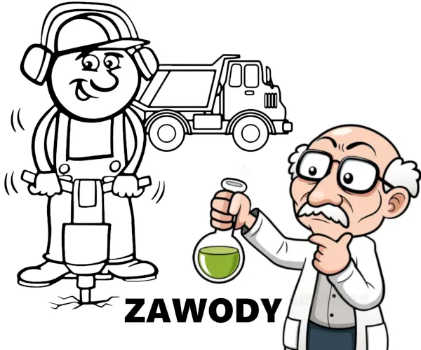 Kolorowanki edukacyjne zawody profesje
