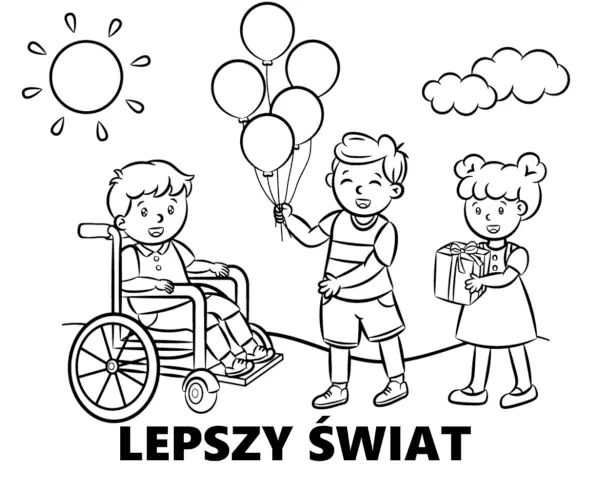 Kolorowanki pokazujące dobre uczynki