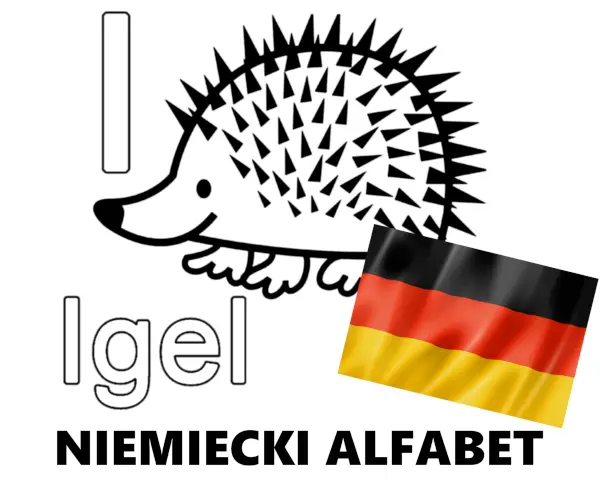 Alfabet niemiecki obrazki edukacyjne do druku dla dzieci